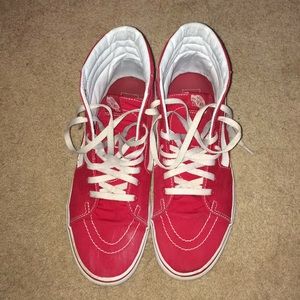 Red vans sk8-his